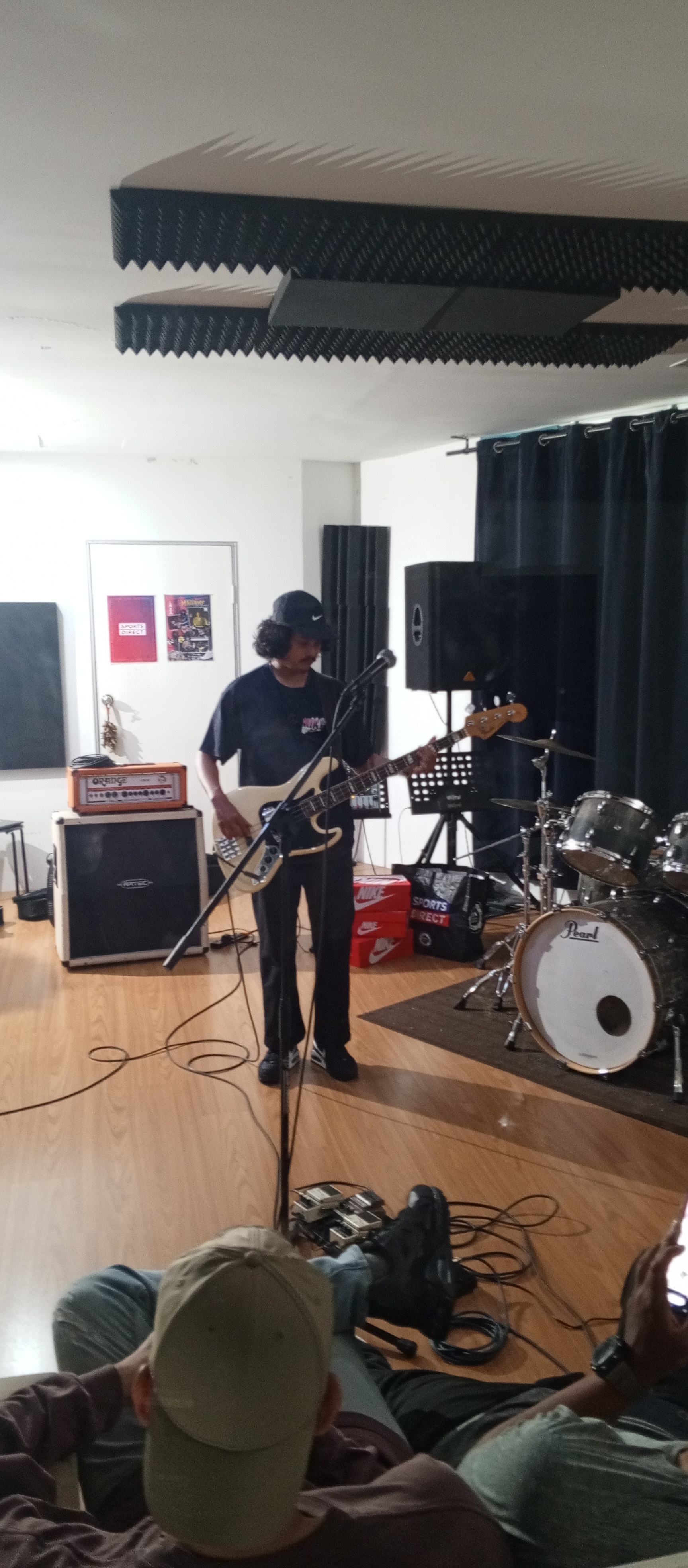 MADDAME... rehearsal during Sports Direct campaign shoot