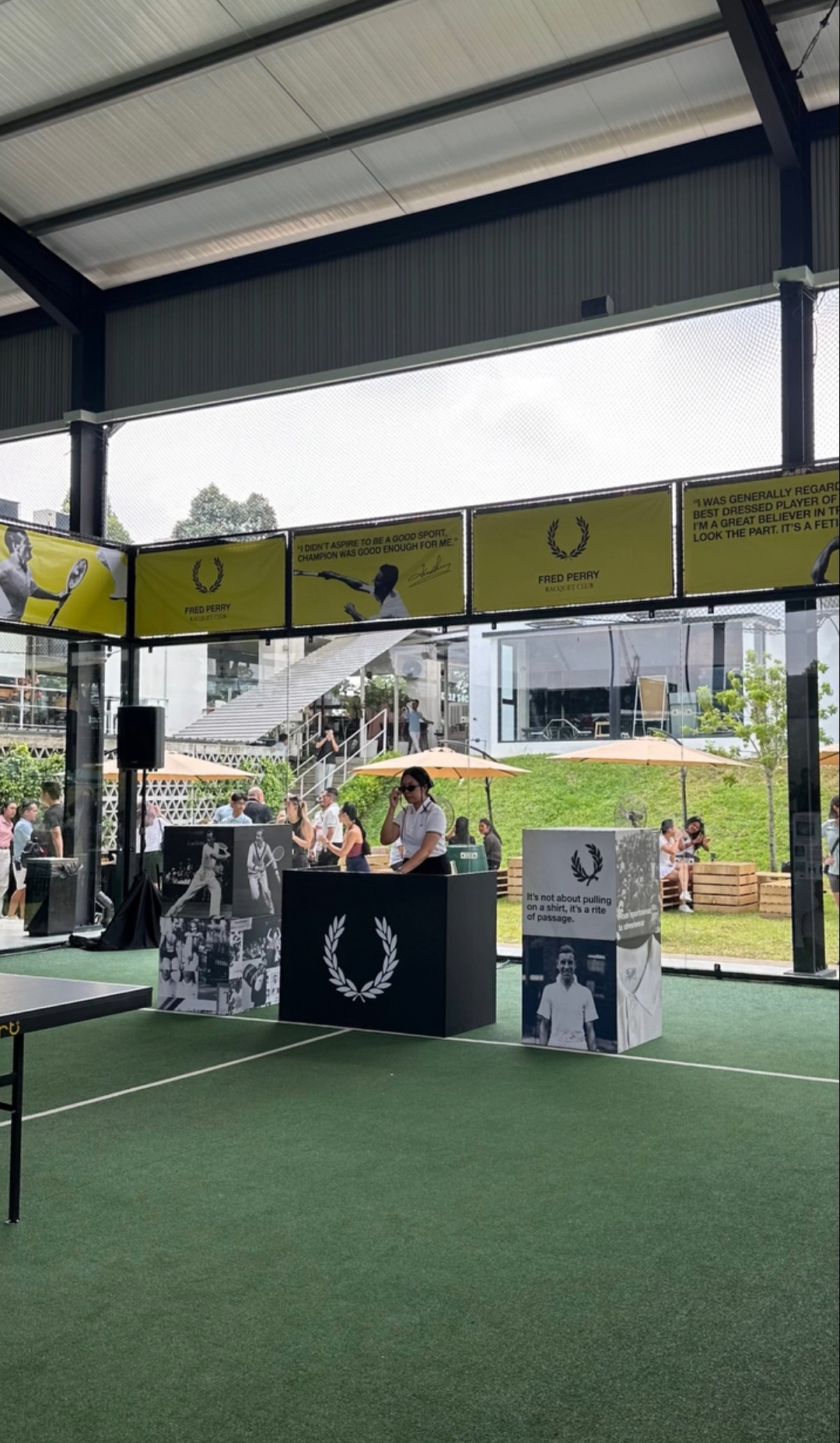 ZÜ behind the decks at Fred Perry