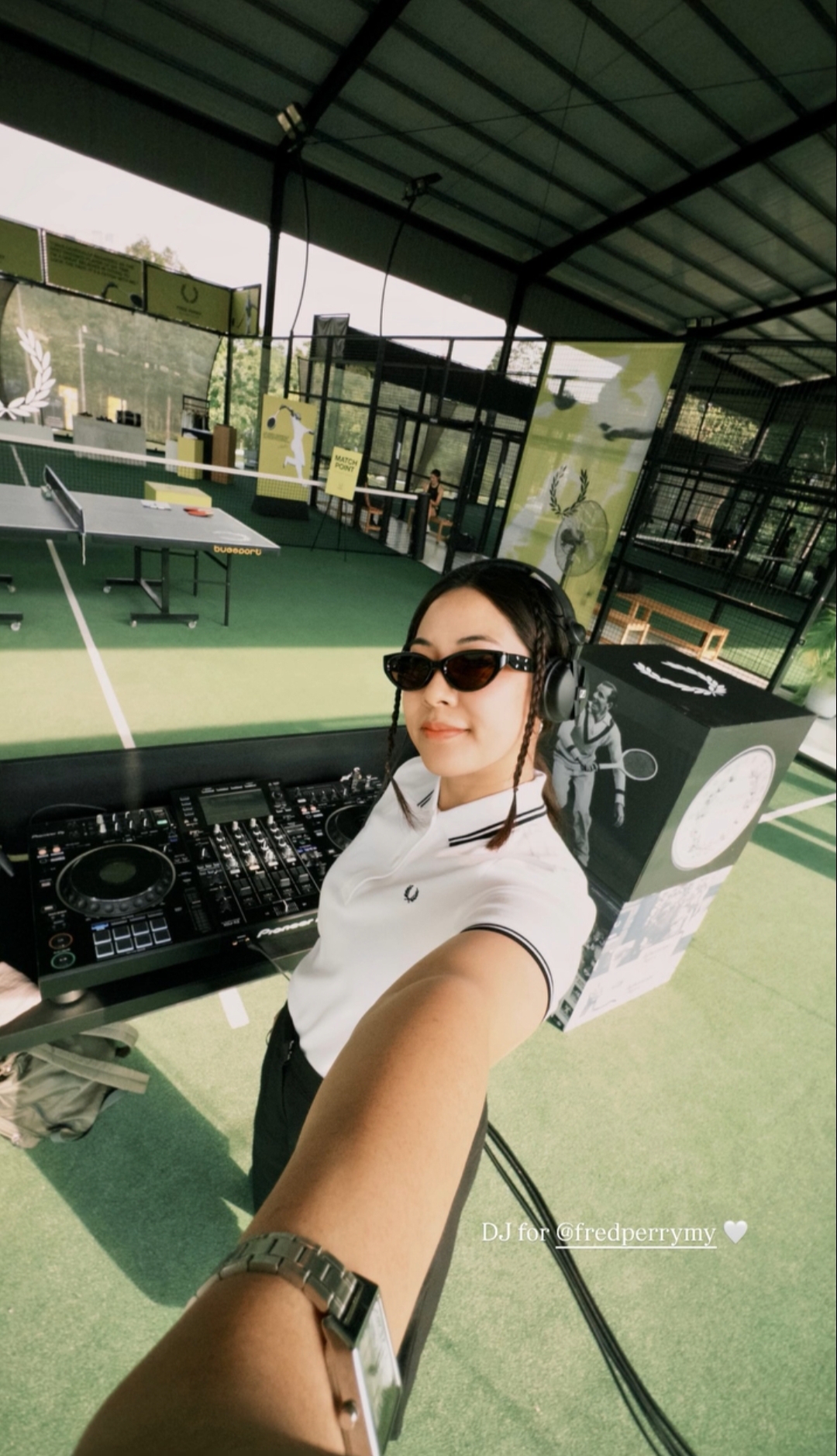 ZÜ selfie at Fred Perry — DJ for @fredperrymy